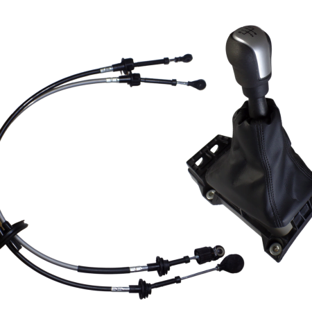 Alavanca de cambio com manopla cor prata e cabo duplo de marcha Classic Celta Prisma